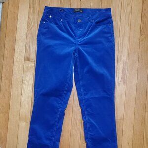 Talbots velour pant size 2 long straight leg